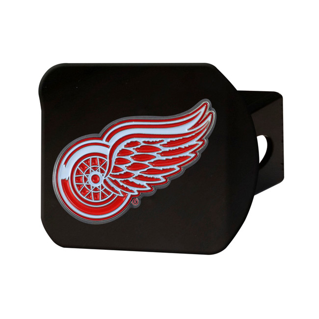 NHL - Detroit Red Wings Hitch Cover - Color on Black 3.4"x4"