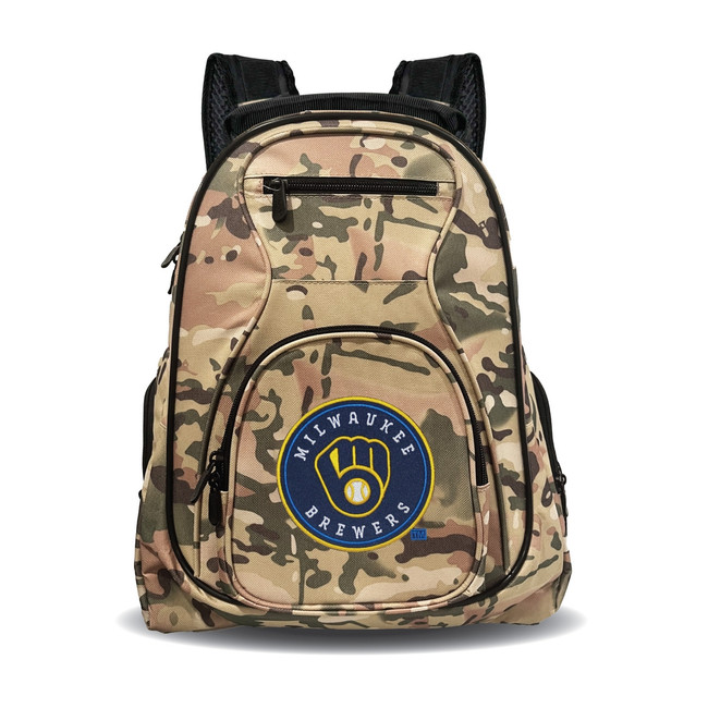 Milwaukee Brewers 19" Premium Laptop Backpack Camo