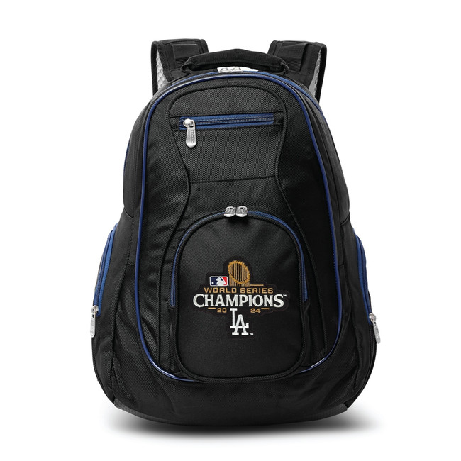 Los Angeles Dodgers 19" Premium Laptop Backpack with Colored Trim - 2024 World Champions