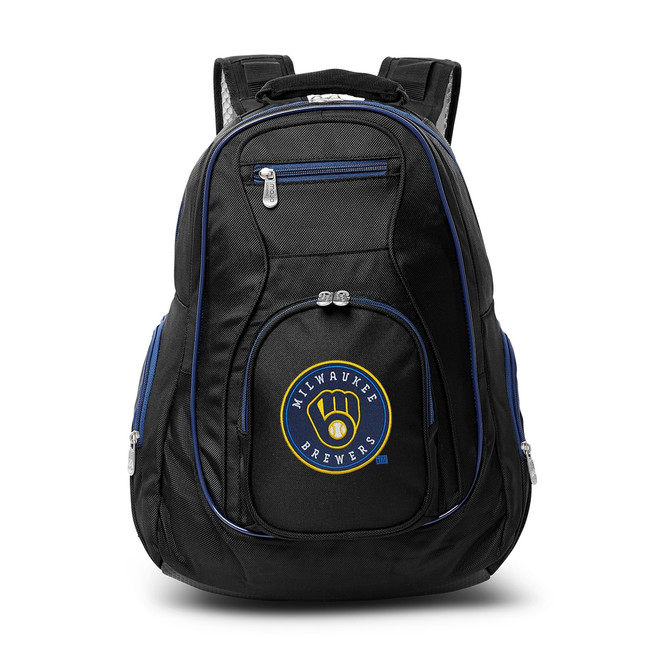 Milwaukee Brewers 19" Premium Laptop Backpack with Colored Trim
