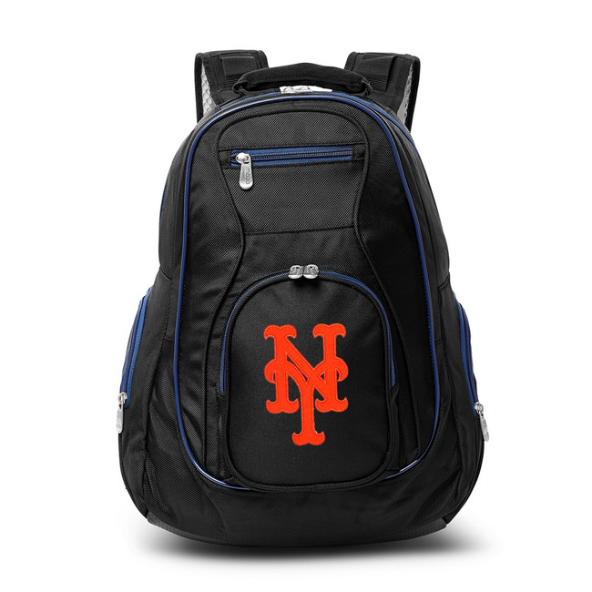 New York Mets 19" Premium Laptop Backpack with Colored Trim