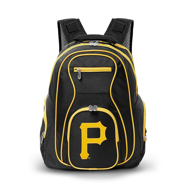 Pittsburgh Pirates 19" Premium Laptop Backpack with Colored Trim