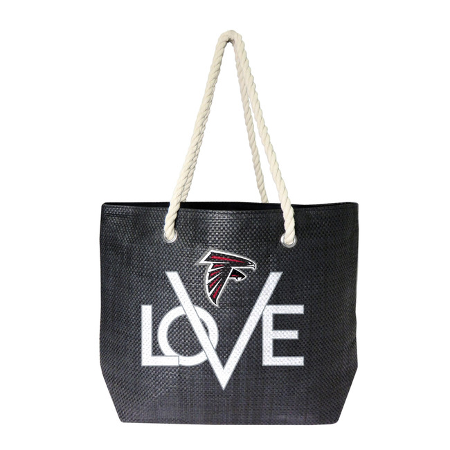 Atlanta Falcons Love Tote Bag NFL Fan Tote Travel Shopping Bag