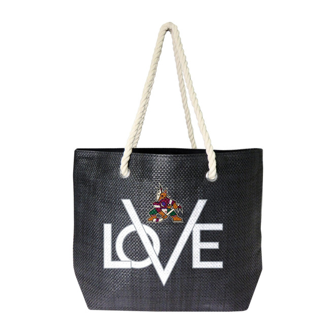Arizona Coyotes Love Tote Bag NHL Fan Tote Travel Shopping Bag