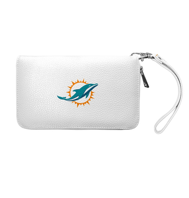 Miami Dolphins Pebble Organizer Zip Wallet