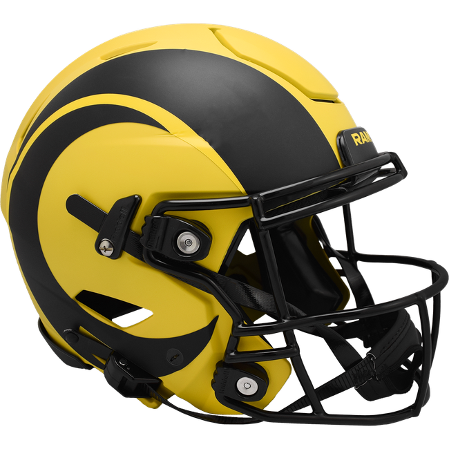 Los Angeles Rams Helmet Riddell Authentic Full Size SpeedFlex Style Rave Alternate