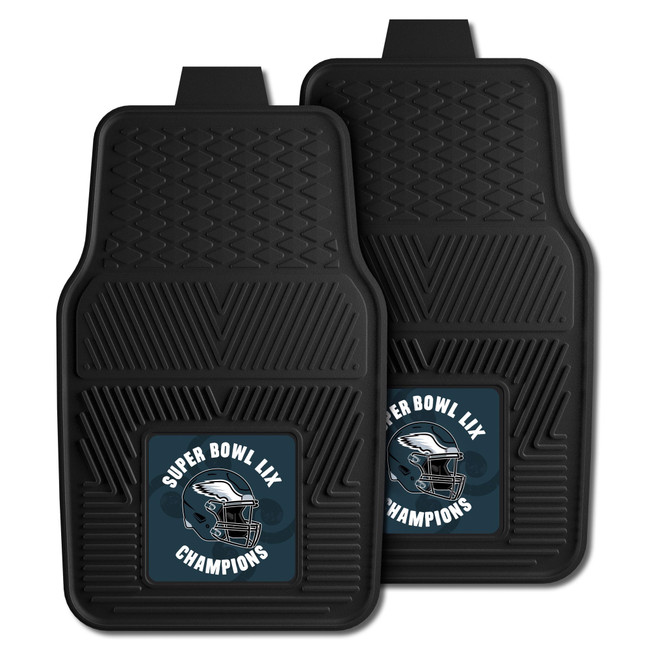 2024-25 Super Bowl LIX Champions - Philadelphia Eagles 2-pc Vinyl Car Mat Set