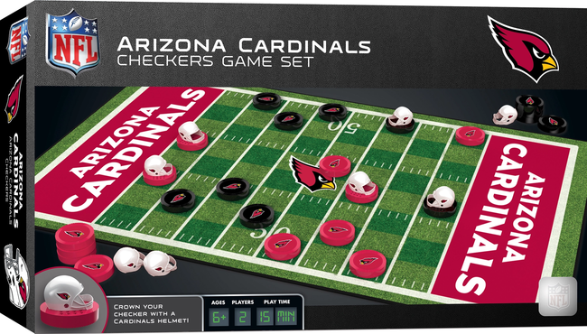 Arizona Cardinals Checkers Board Game