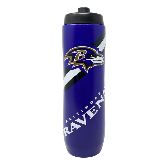 Baltimore Ravens Squeezy Water Bottle Sports Drink Bottle Fan Gear