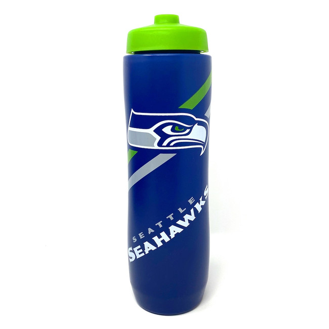 Seattle Seahawks Squeezy Water Bottle Sports Drink Bottle Fan Gear
