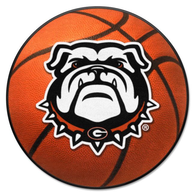 Georgia Bulldogs Basketball Rug - 27in. Diameter D