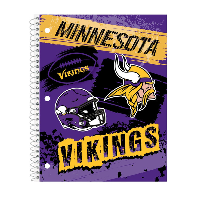 Minnesota Vikings Spiral Notebook NFL School Office Writing Journal