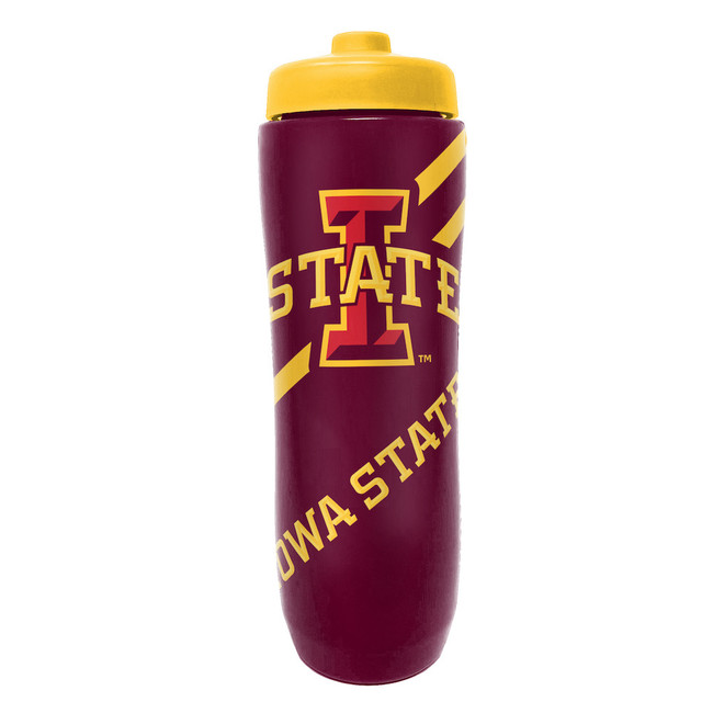 Iowa State Cyclones Squeezy Water Bottle Sports Drink Bottle Fan Gear