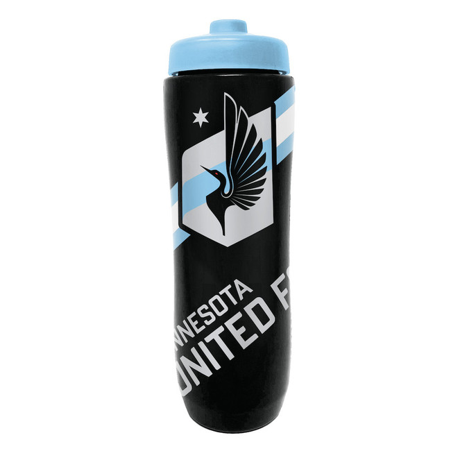 Minnesota United FC Squeezy Water Bottle Sports Drink Bottle Fan Gear