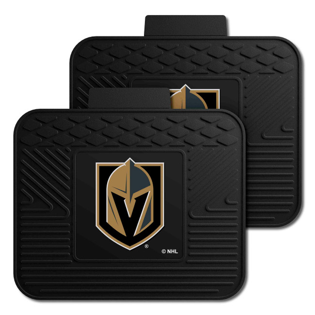 Vegas Golden Knights Back Seat Car Utility Mats - 2 Piece Set Knight Shield Primary Logo