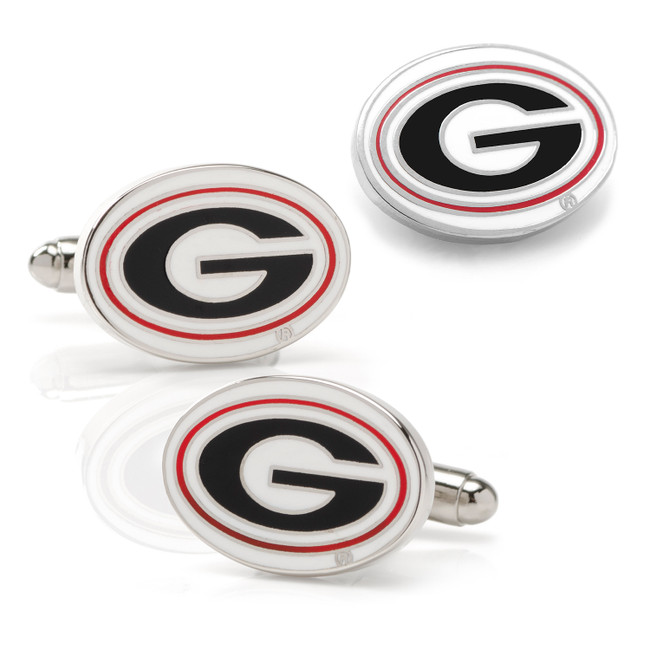 Georgia Bulldog Cufflinks and Lapel Pin Gift Set