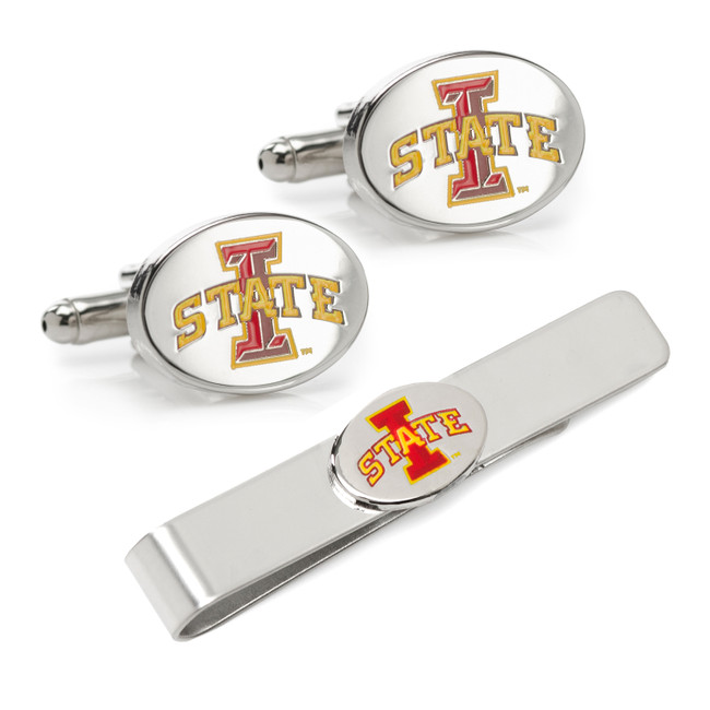 Iowa State Cyclones Cufflinks and Tie Bar Gift Set