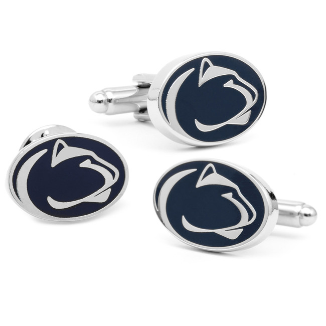 Penn State Nittany Cufflinks and Lapel Pin Gift Set