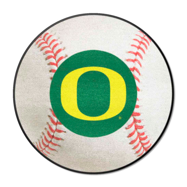 Oregon Ducks Baseball Rug - 27in. Diameter A