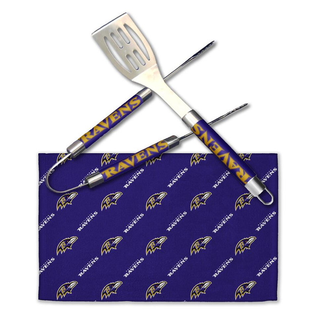 Baltimore Ravens BBQ Grill Utensil Set