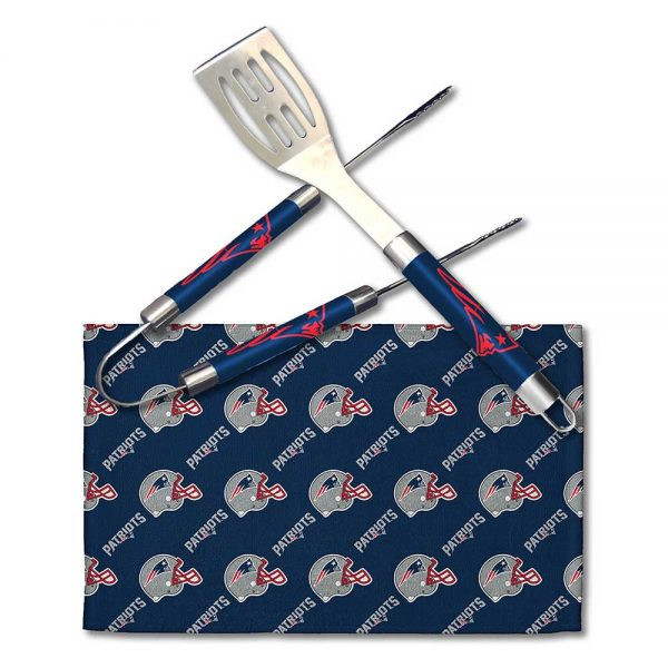 New England Patriots BBQ Grill Utensil Set