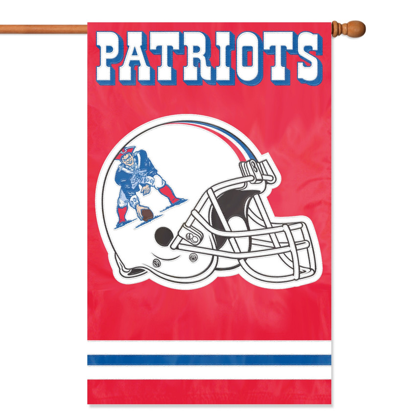 New England Patriots Applique Banner Flag