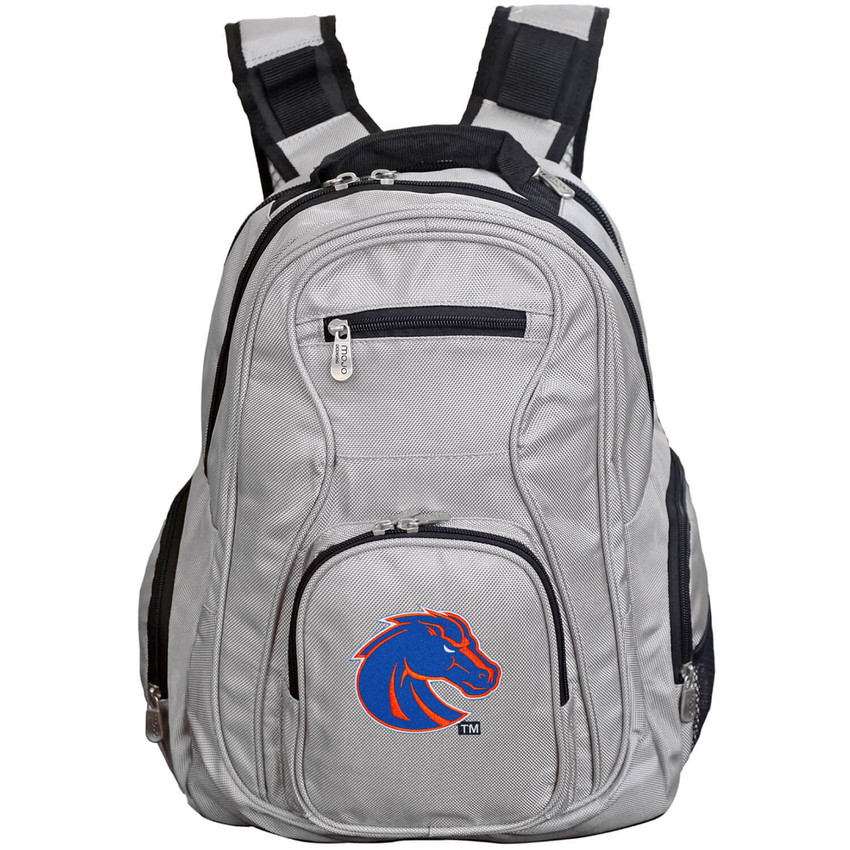 Boise Broncos 19" Premium Laptop Backpack - Gray