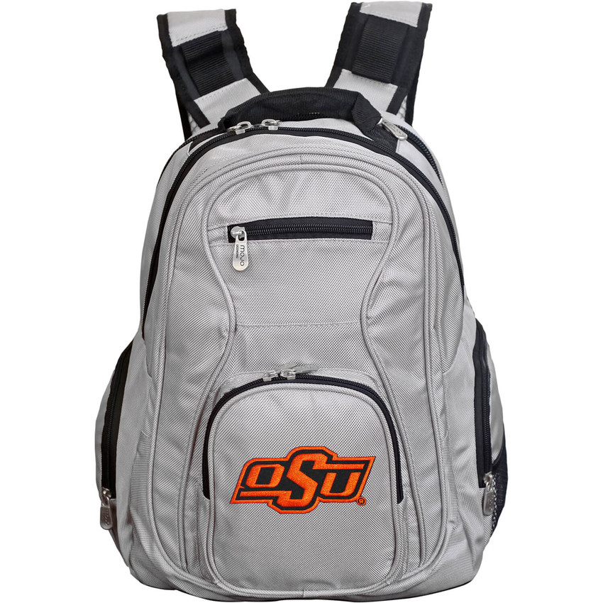 Oklahoma State Cowboys 19" Premium Laptop Backpack - Gray