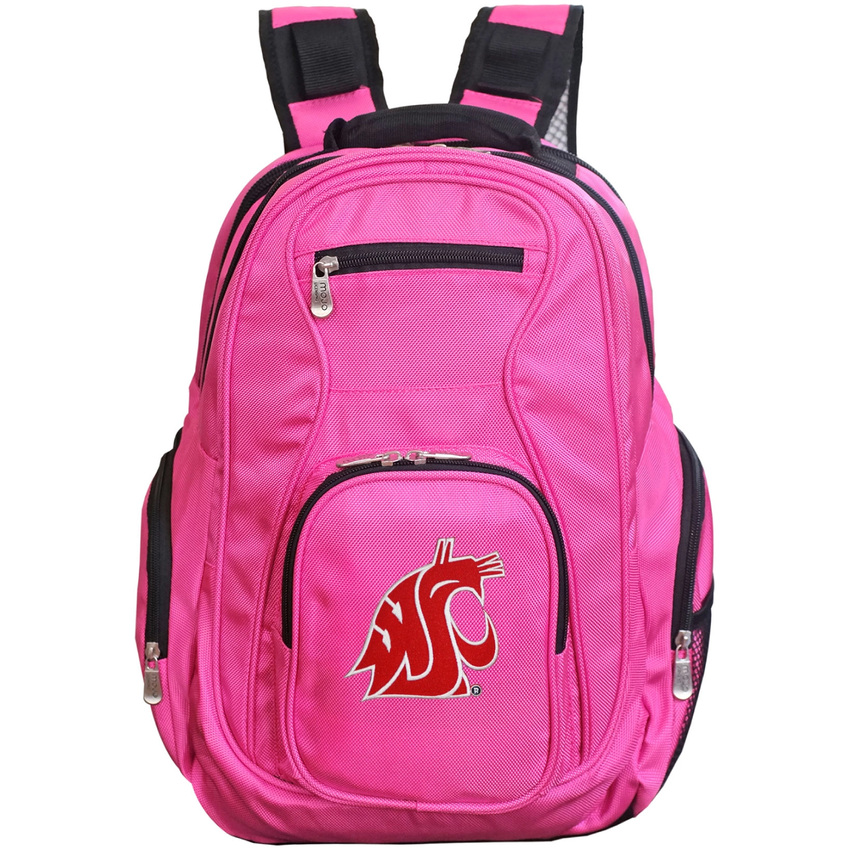 Washington State Cougars 19" Premium Laptop Backpack - Pink