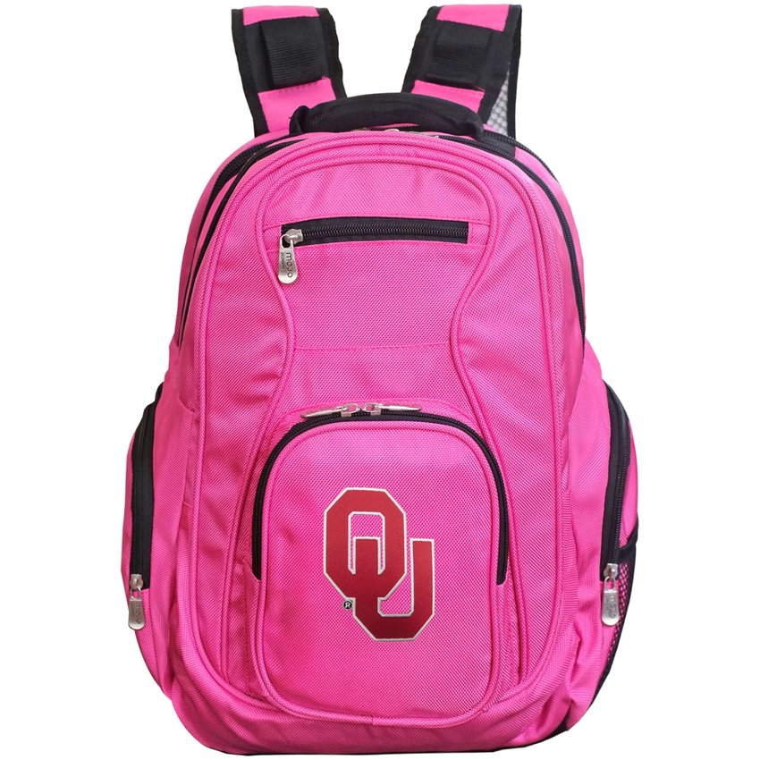 Oklahoma Sooners 19" Premium Laptop Backpack - Pink