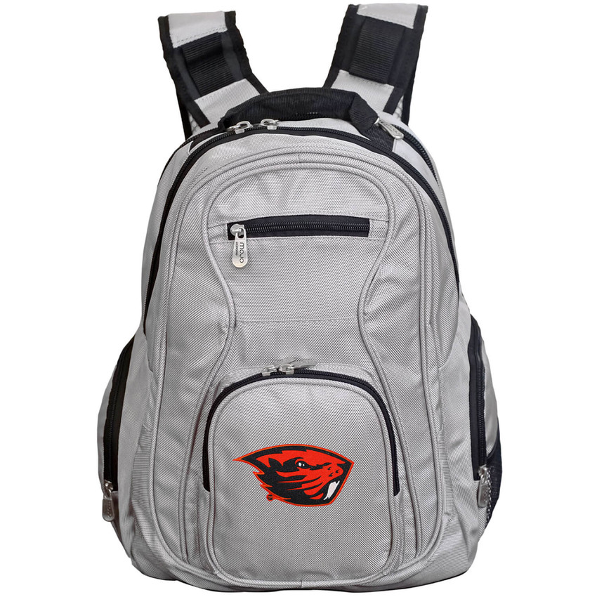 Oregon State Beavers 19" Premium Laptop Backpack - Gray