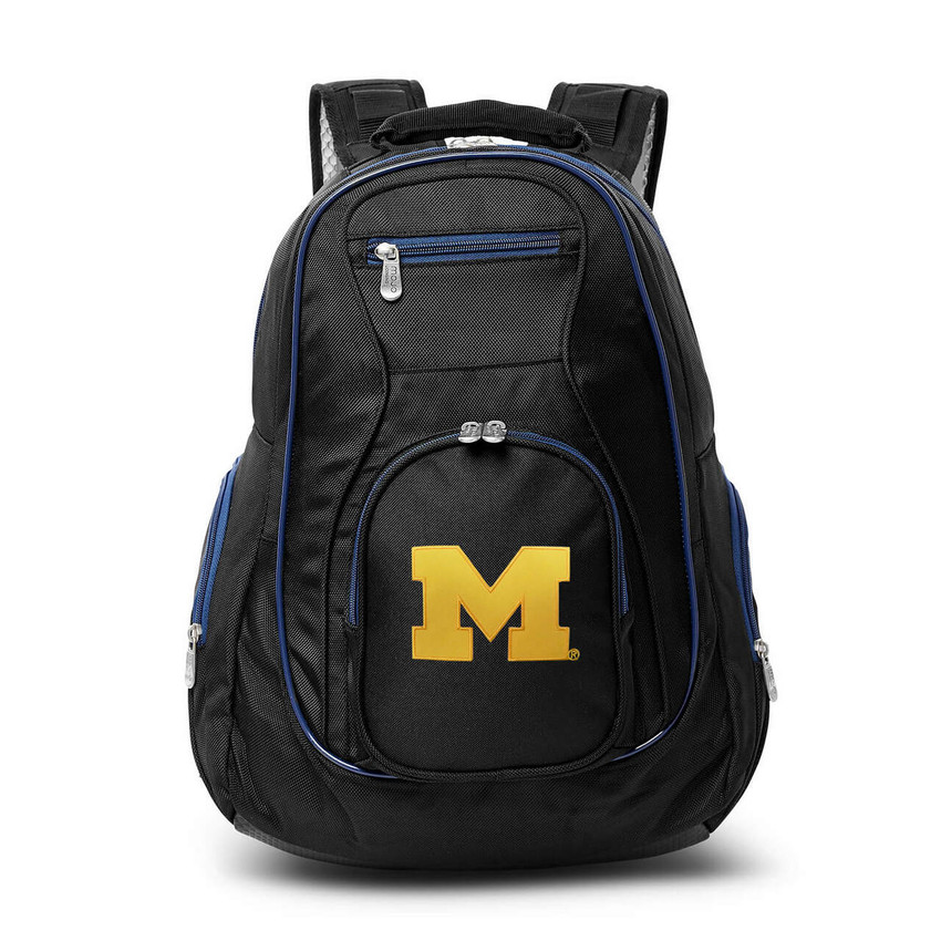 Michigan Wolverines 19" Premium Backpack with Colored Trim