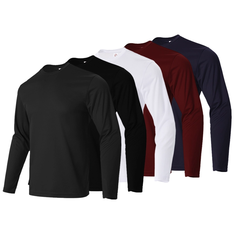 Men’s Polyester Micro Mesh Performance Long Sleeve T-Shirt