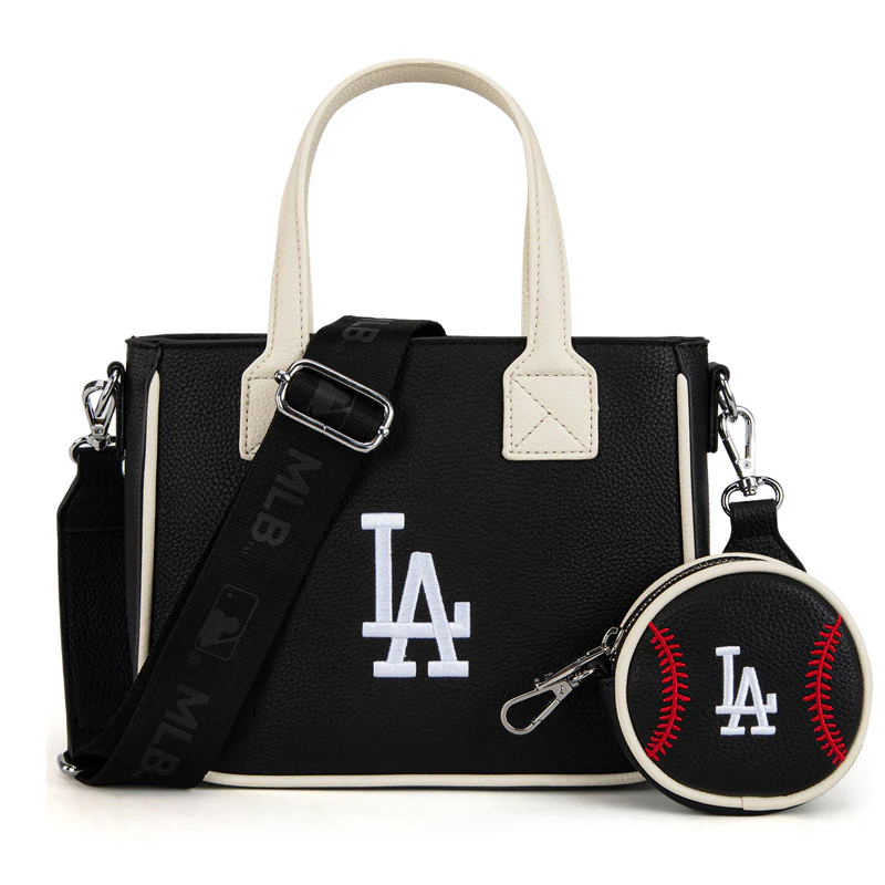 Los Angeles Dodgers Team Tote / Crossbody With Baseball Coin Pouch