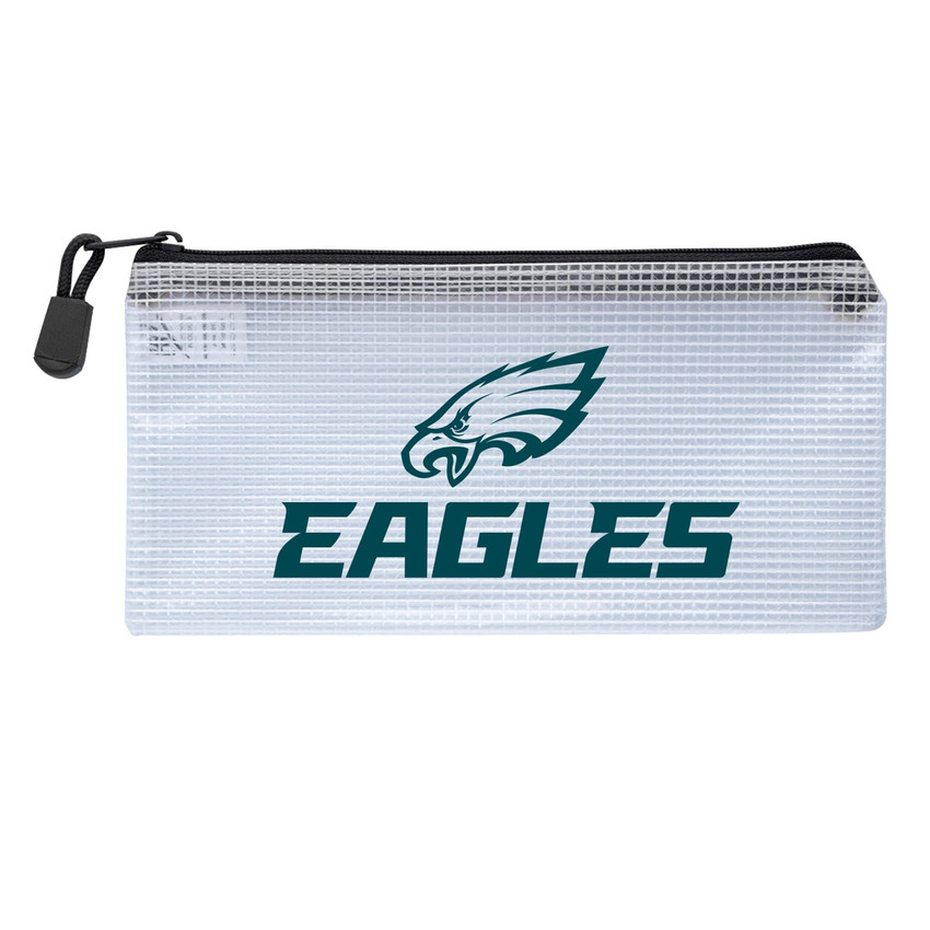 Philadelphia Eagles Clear Zippered Pencil Bag