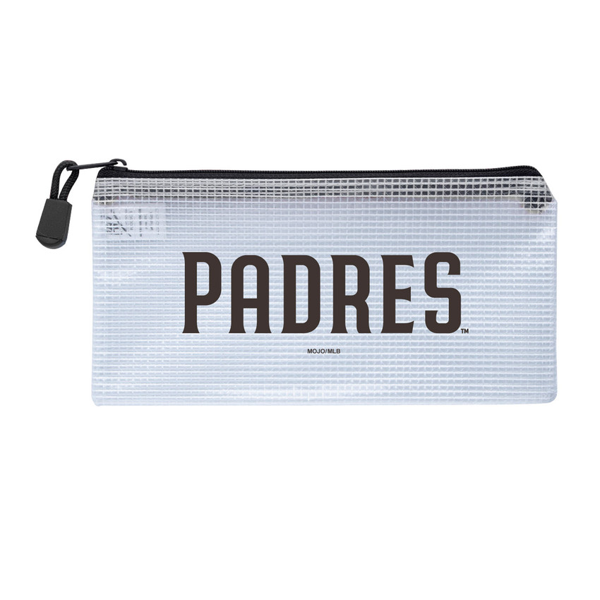San Diego Padres Clear Zippered Pencil Bag