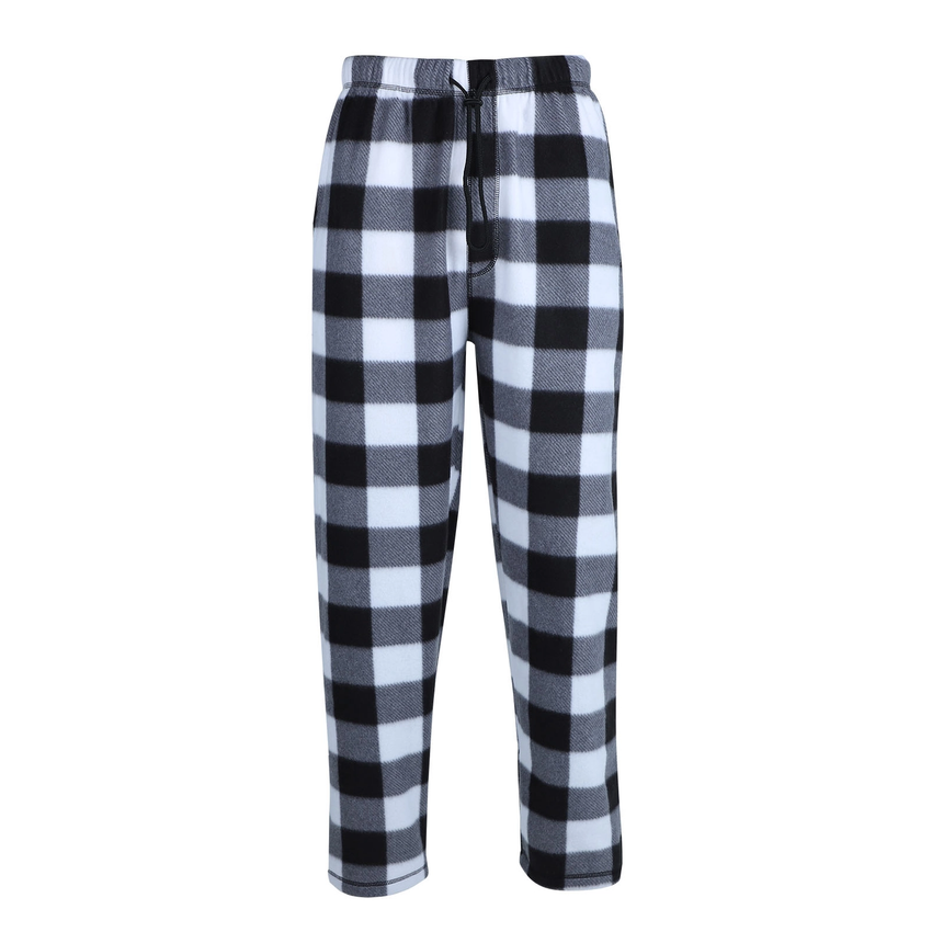 Men's Plaid Fleece Pajama Pant