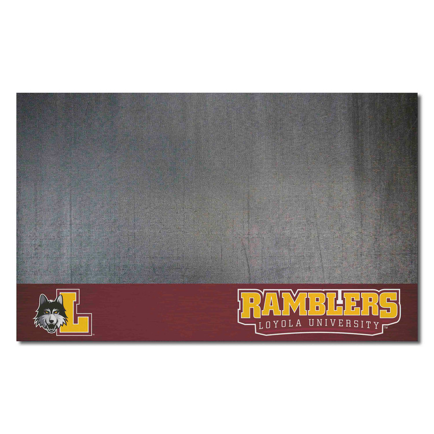 Loyola Chicago Ramblers Vinyl Grill Mat - 26in. x 42in.