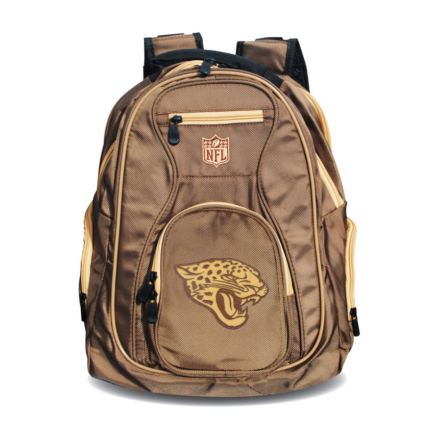 Jacksonville Jaguars 19" Premium Laptop Backpack - Desert Sand
