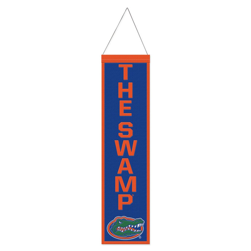 Florida Gators Banner Wool 8x32 Heritage Slogan Design