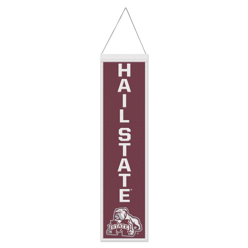Mississippi State Bulldogs Banner Wool 8x32 Heritage Slogan Design