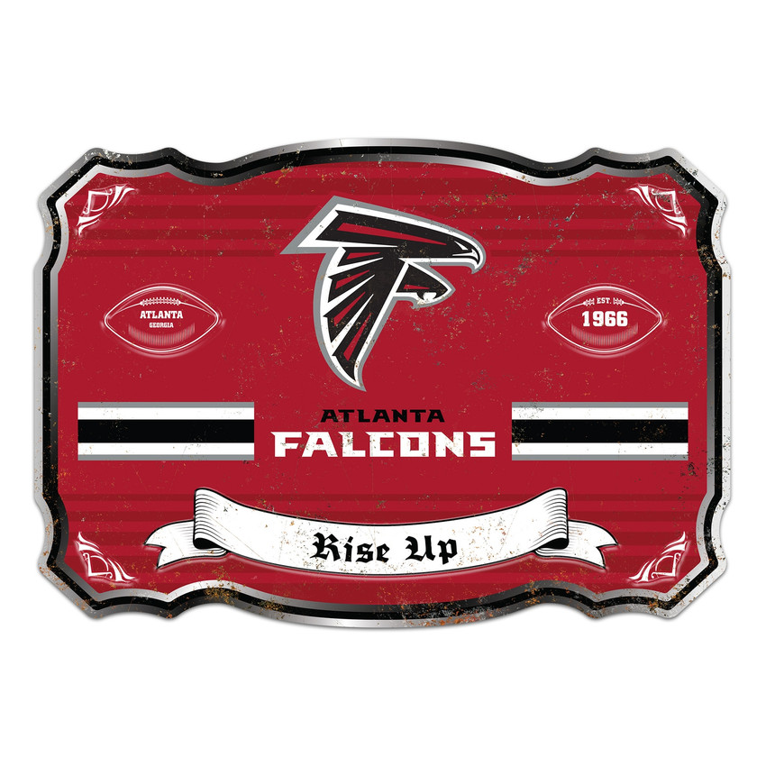 Atlanta Falcons Giant Metal Sign