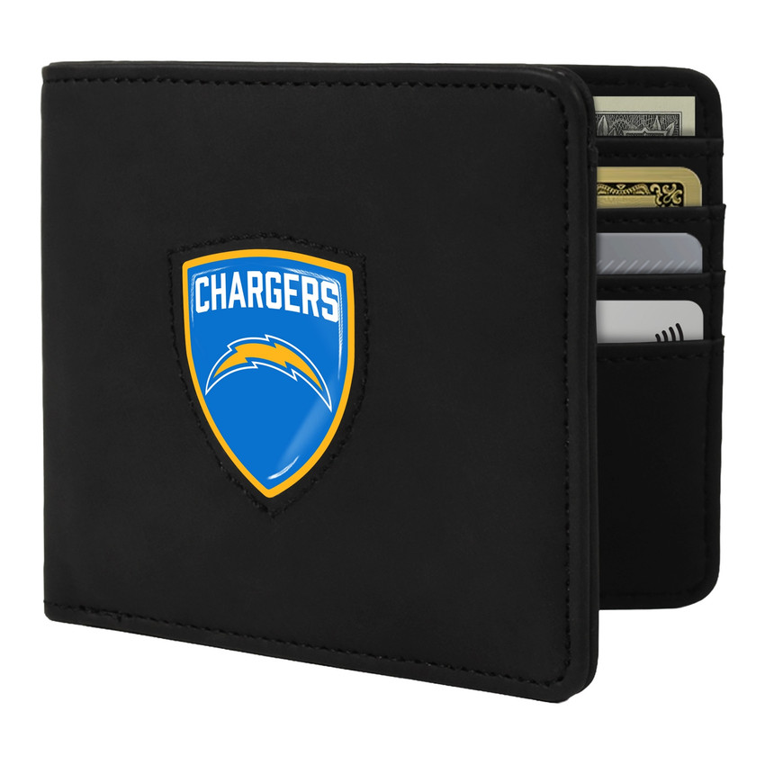 Los Angeles Chargers Shield Wallet - Black