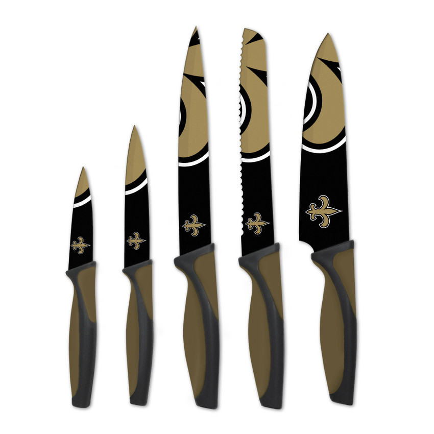 NFL New Orleans Saints 5pc Kitchen Knife Set