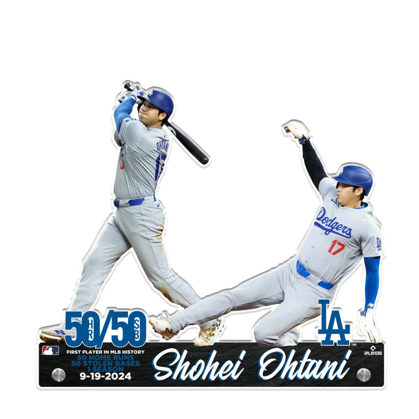 MLB Los Angeles Dodgers Shohei Ohtani 50/50 Player Standee - Walking/Sliding