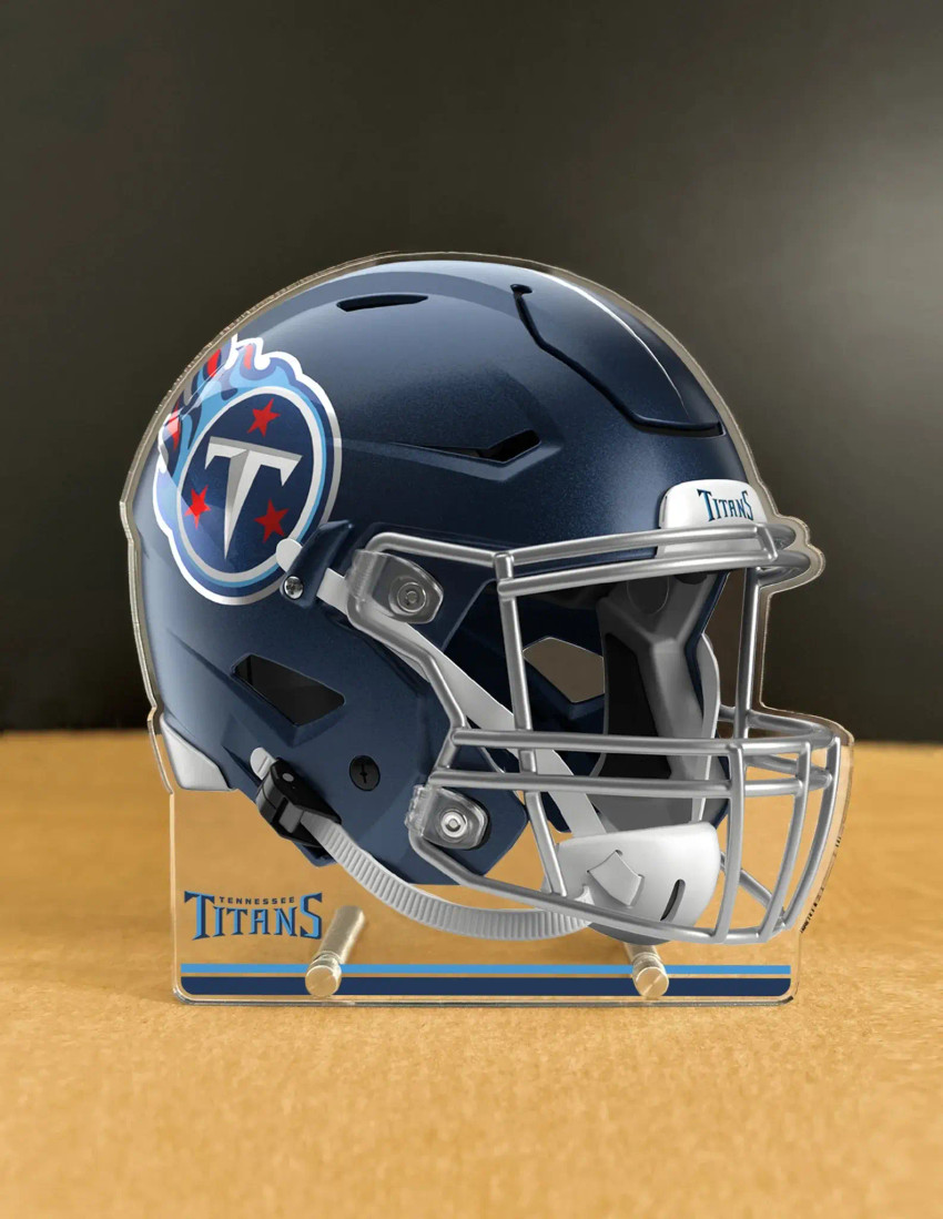 NFL Tennessee Titans Acrylic Standee - Throwback Helmet