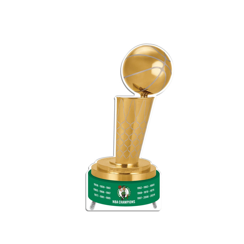Larry O'Brien Trophy Acrylic Plaque Boston Celtics
