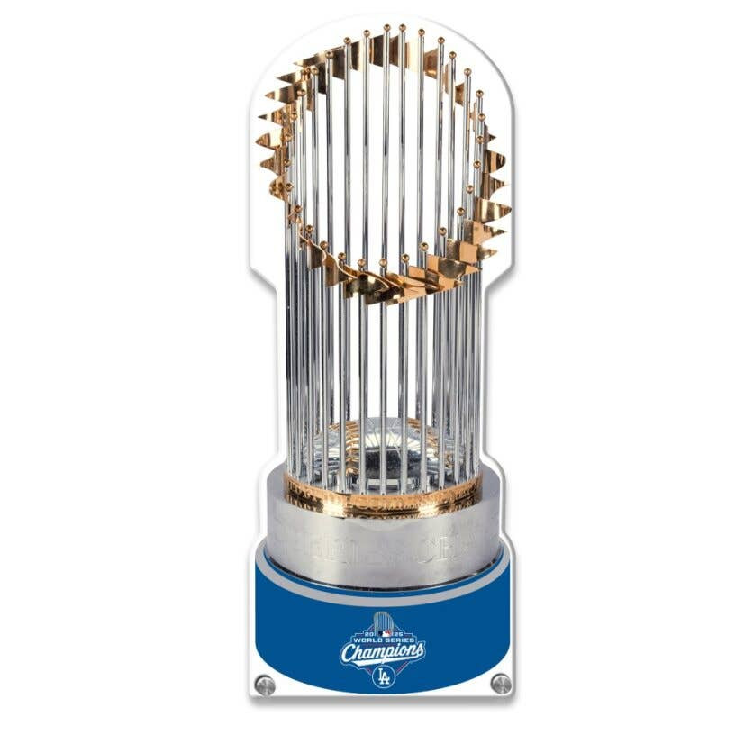 2025 World Series LA Dodgers Trophy Acrylic Plaque