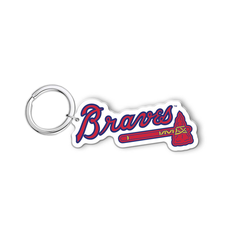 MLB Atlanta Braves Acrylic Keychain - Baseball Cap
