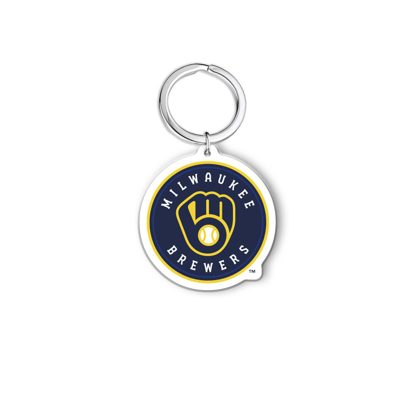 MLB Milwaukee Brewers Acrylic Keychain - Primary Logo